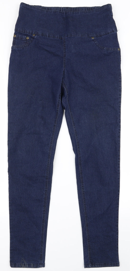 Womens UK Size 30 Preworn Regular Fit Skinny Blue Jeans
