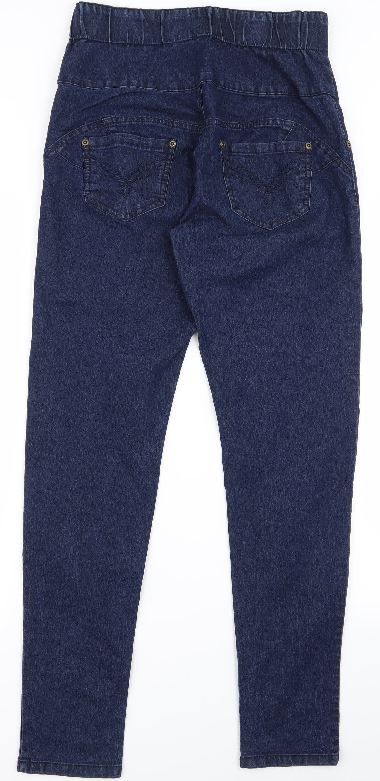 Womens UK Size 30 Preworn Regular Fit Skinny Blue Jeans