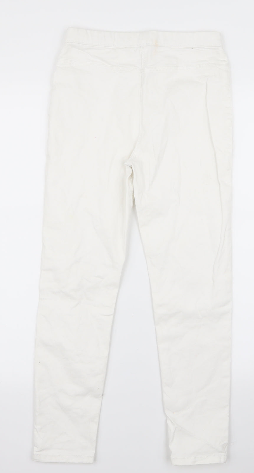 jegging Girls White  Ramie Jegging Trousers Size 10 Years