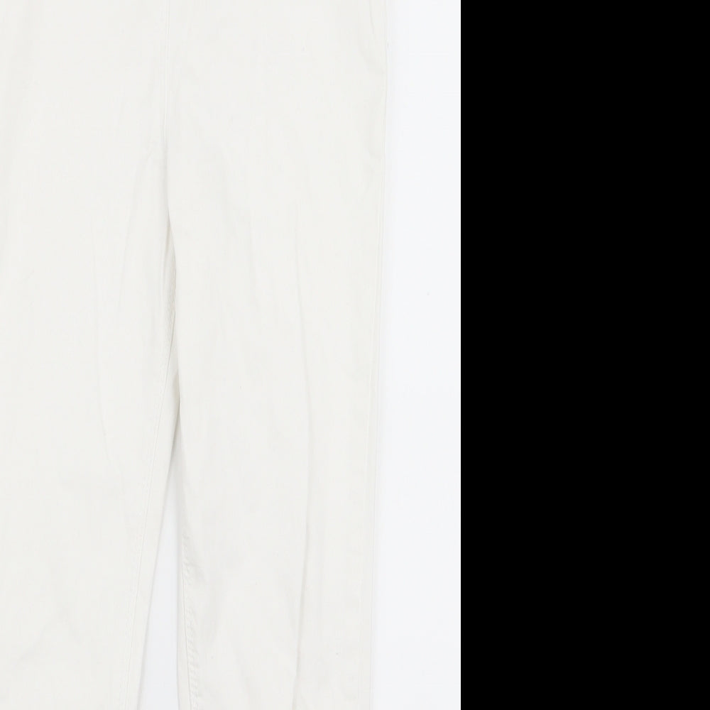 jegging Girls White  Ramie Jegging Trousers Size 10 Years