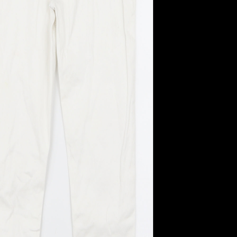 jegging Girls White  Ramie Jegging Trousers Size 10 Years