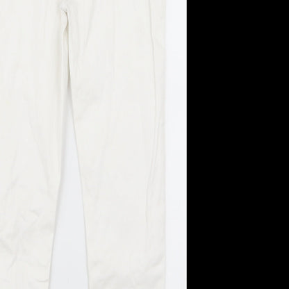 jegging Girls White  Ramie Jegging Trousers Size 10 Years