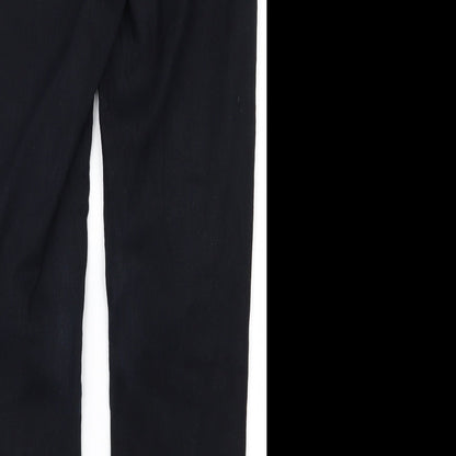 Womens UK Size 28 Preworn Regular Fit Skinny Black Jeans