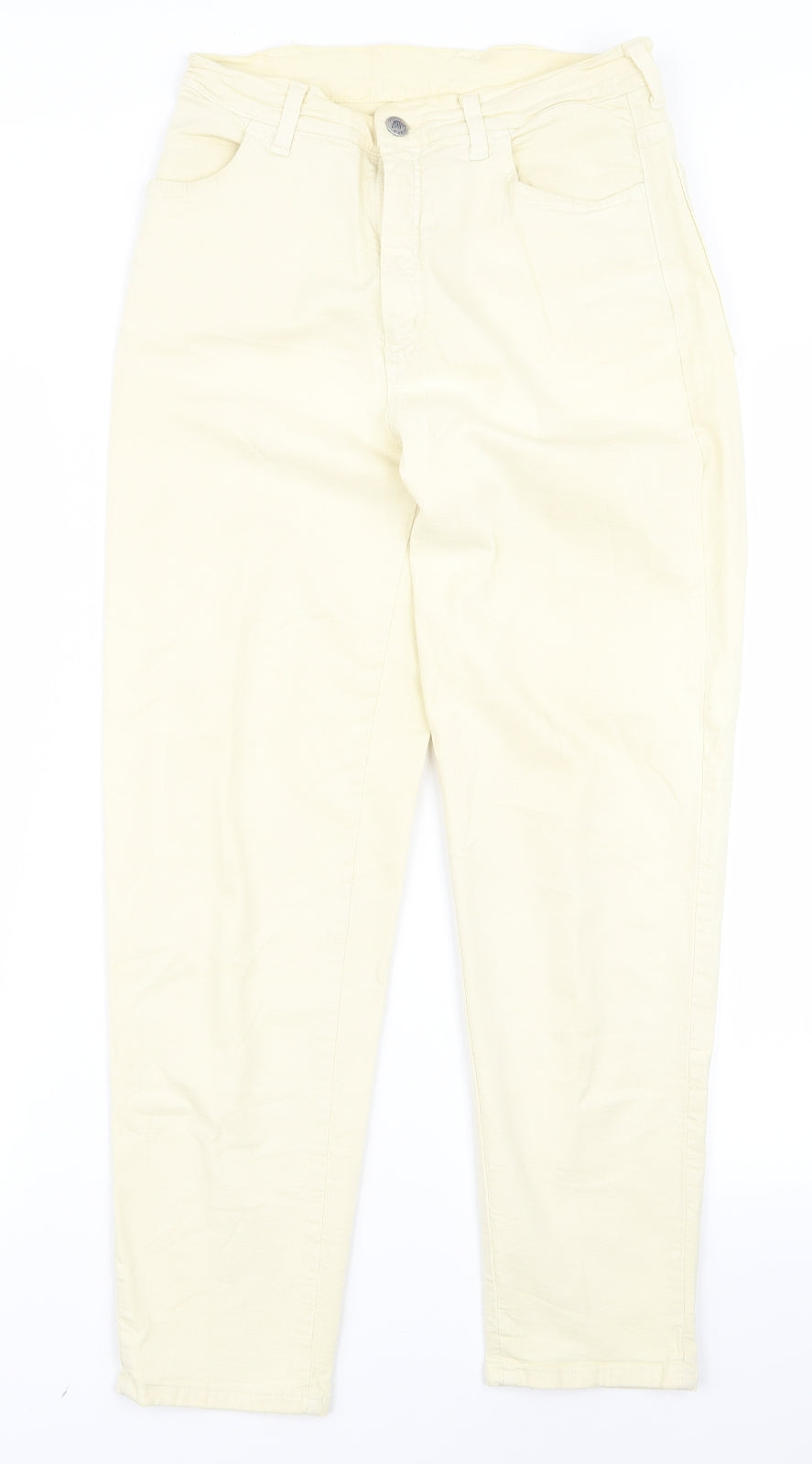 Womens UK Size 24 Preworn Regular Fit  Yellow Trousers