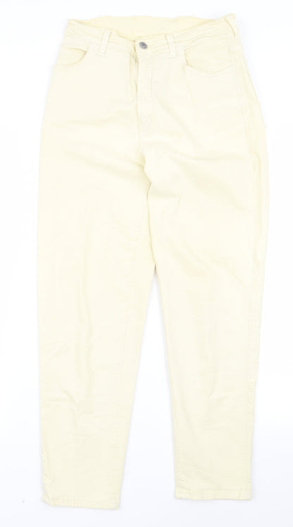 Womens UK Size 24 Preworn Regular Fit  Yellow Trousers