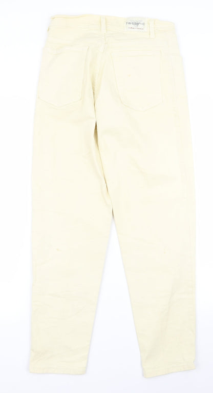 Womens UK Size 24 Preworn Regular Fit  Yellow Trousers