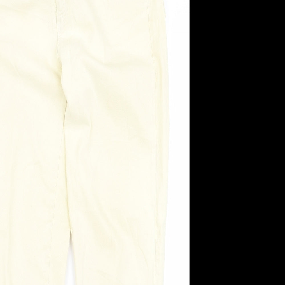 Womens UK Size 24 Preworn Regular Fit  Yellow Trousers