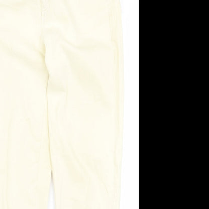 Womens UK Size 24 Preworn Regular Fit  Yellow Trousers