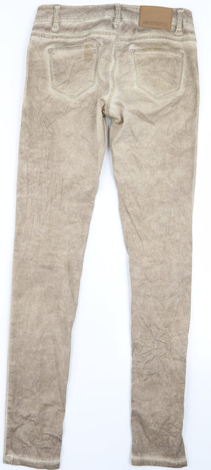 madonaa Womens Beige   Skinny Jeans Size S L30 in