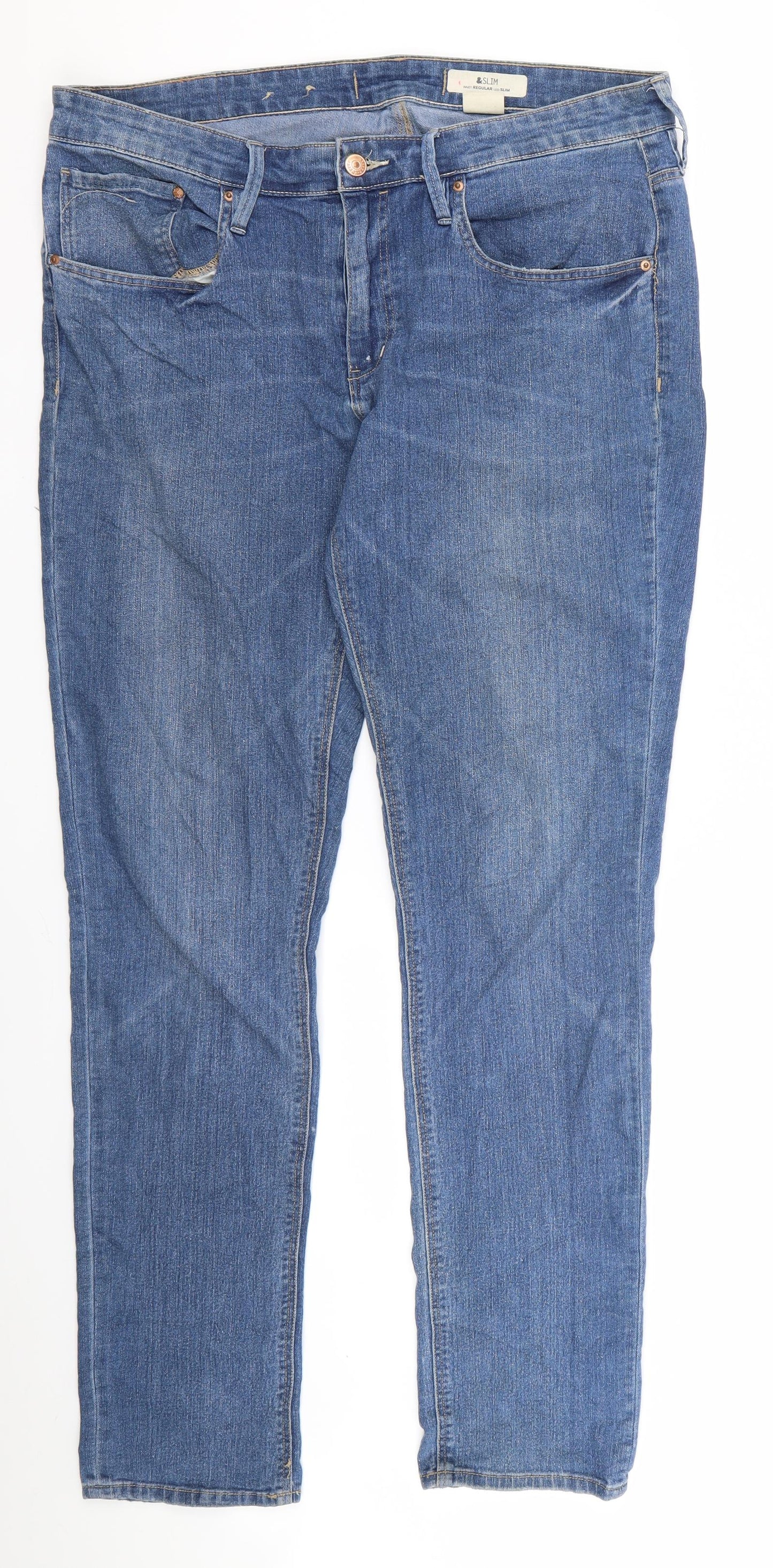 Preworn Womens Blue   Skinny Jeans Size 32 L24 in