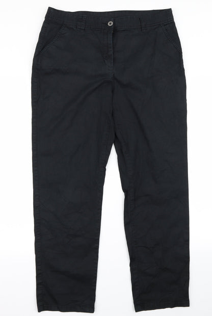 Womens UK Size 34 canda Regular Fit  Black Trousers