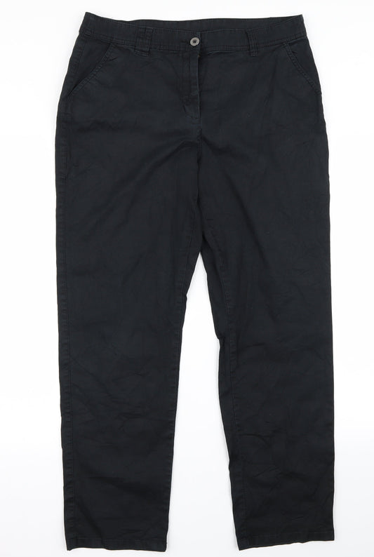 Womens UK Size 34 canda Regular Fit  Black Trousers