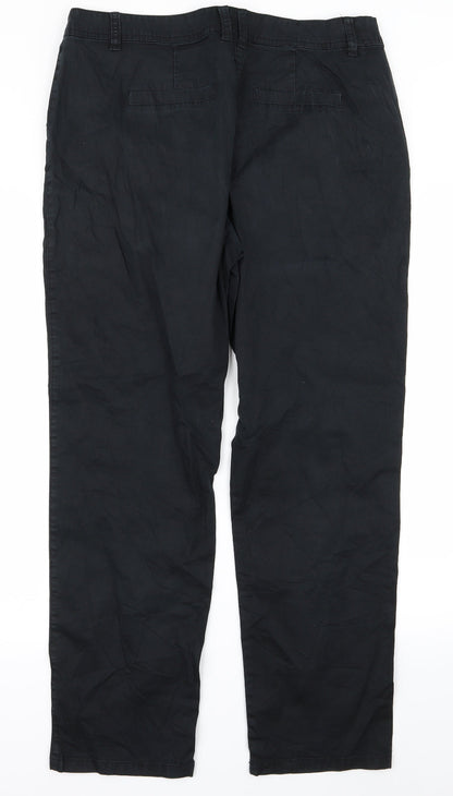 Womens UK Size 34 canda Regular Fit  Black Trousers