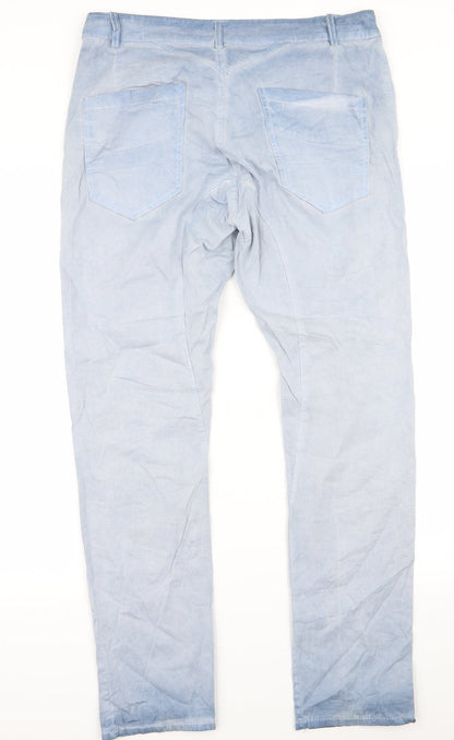 Womens UK Size 34 Preworn Regular Fit Skinny Blue Jeans