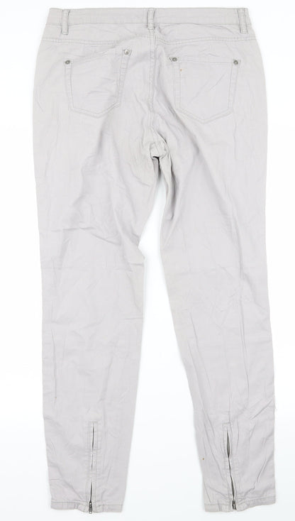 woman Womens Grey   Skinny Jeans Size 30 L25 in