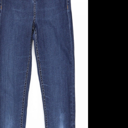 Womens UK Size 28 Preworn Regular Fit Snow Pants Blue Trousers