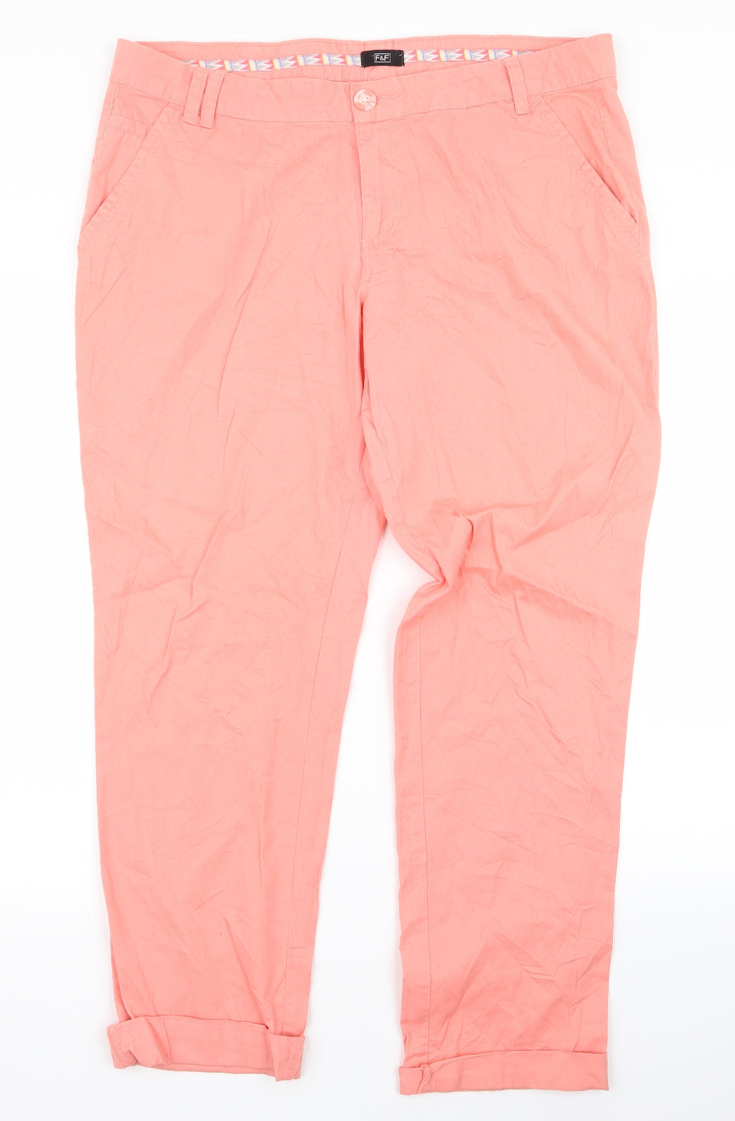 F&F Womens Pink   Snow Pants Trousers Size 14 L24 in