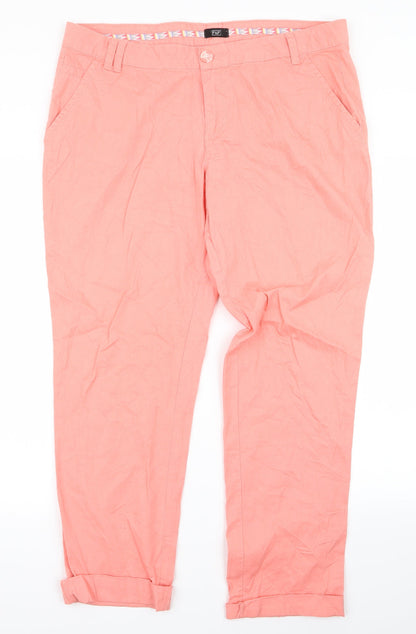 F&F Womens Pink   Snow Pants Trousers Size 14 L24 in