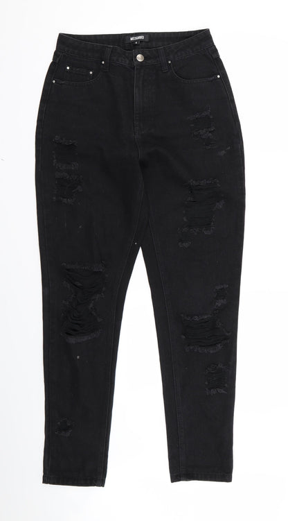 misguided Womens Black   Skinny Jeans Size 8 L26 in