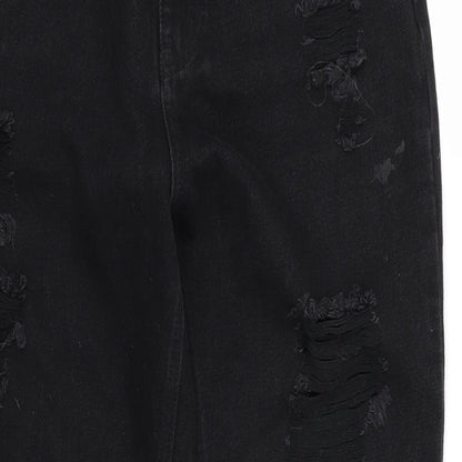 misguided Womens Black   Skinny Jeans Size 8 L26 in