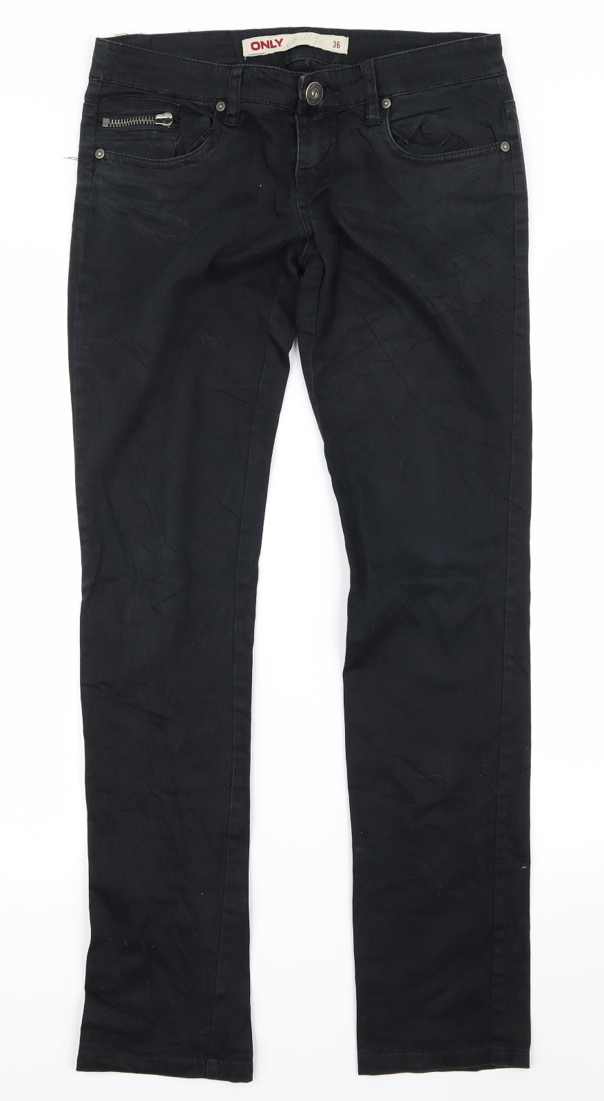 Only Womens Black   Trousers  Size 36 L28 in