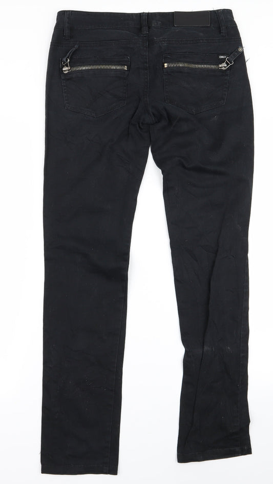 Only Womens Black   Trousers  Size 36 L28 in