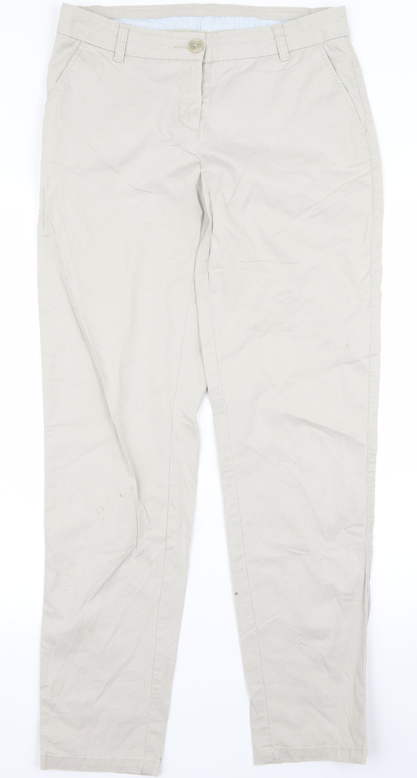 Womens UK Size 38 blue motion Regular Fit  Beige Trousers