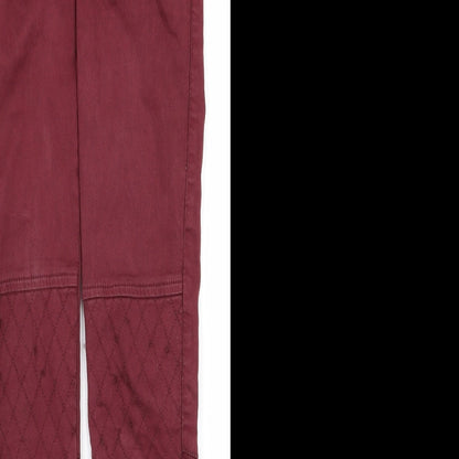 Womens UK Size 8 Topshop Regular Fit  Red Trousers