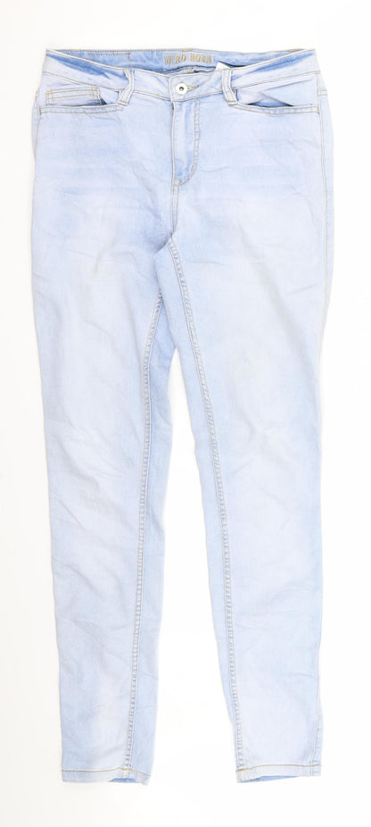 Womens UK Size 32 VERO MODA Regular Fit Skinny Blue Jeans