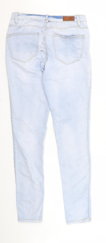 Womens UK Size 32 VERO MODA Regular Fit Skinny Blue Jeans