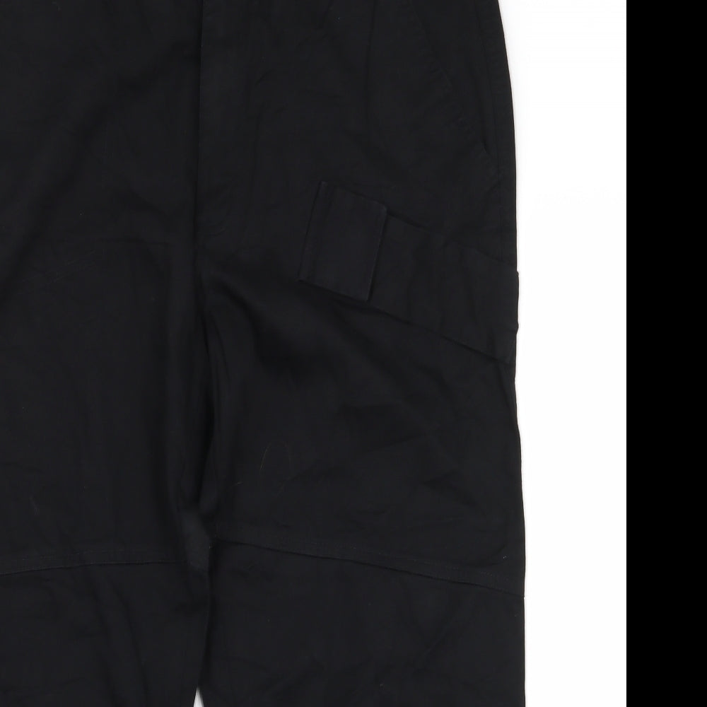 Womens UK Size 34 Preworn Regular Fit  Black Trousers