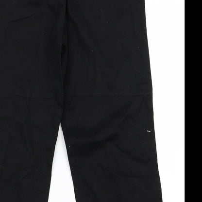 Womens UK Size 34 Preworn Regular Fit  Black Trousers