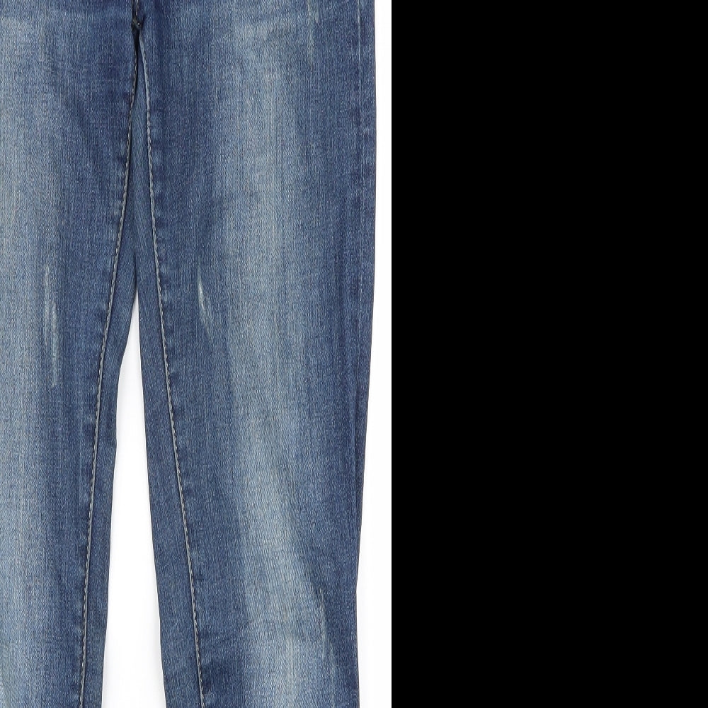 unisono Womens Blue   Mom Jeans Size M L28 in