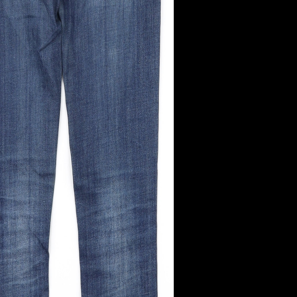 unisono Womens Blue   Mom Jeans Size M L28 in
