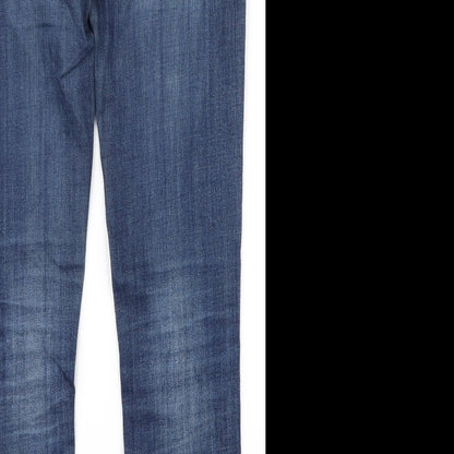 unisono Womens Blue   Mom Jeans Size M L28 in