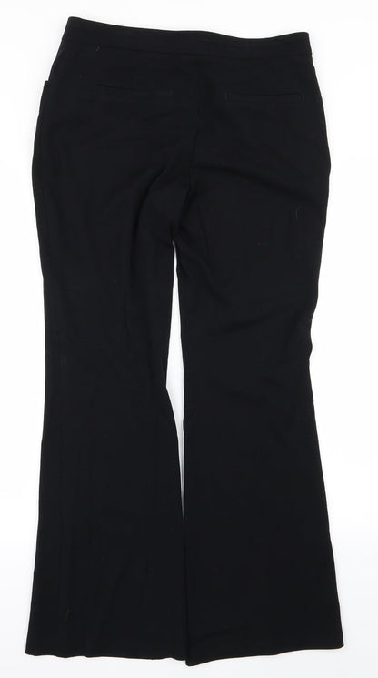 m&s Womens Black   Trousers  Size 10 L25 in