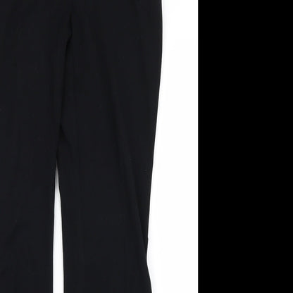 m&s Womens Black   Trousers  Size 10 L25 in