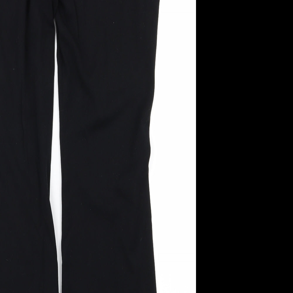 m&s Womens Black   Trousers  Size 10 L25 in