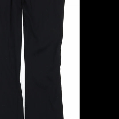 m&s Womens Black   Trousers  Size 10 L25 in