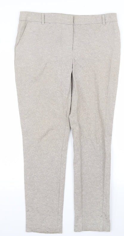 Womens UK Size 10 NEXT Regular Fit  Beige Trousers