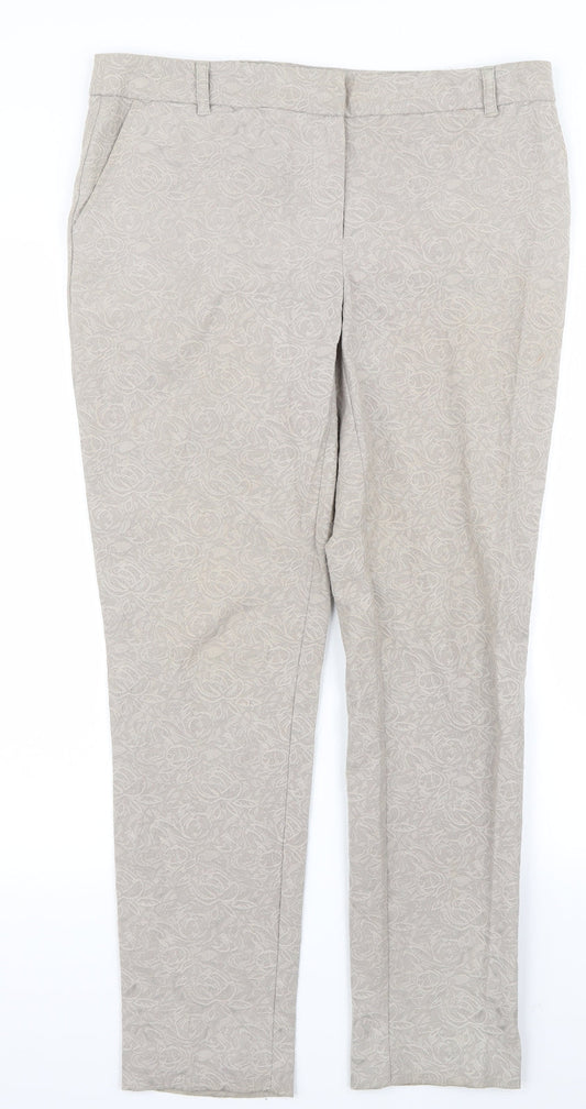 Womens UK Size 10 NEXT Regular Fit  Beige Trousers