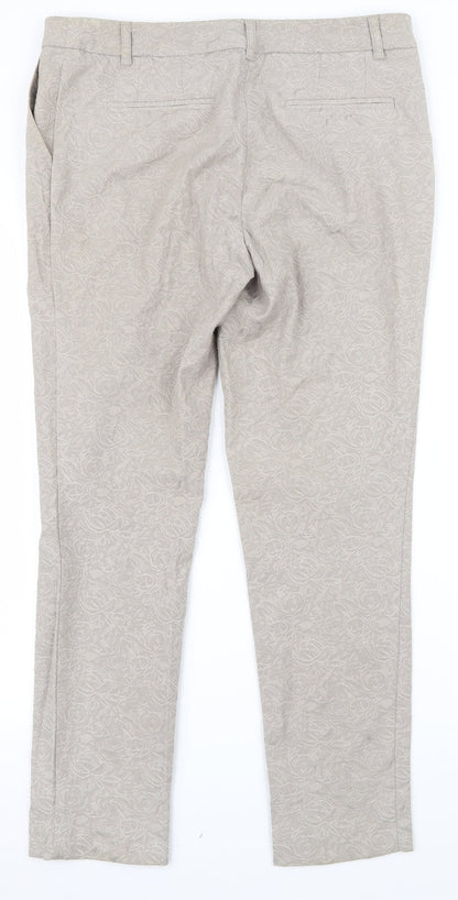 Womens UK Size 10 NEXT Regular Fit  Beige Trousers