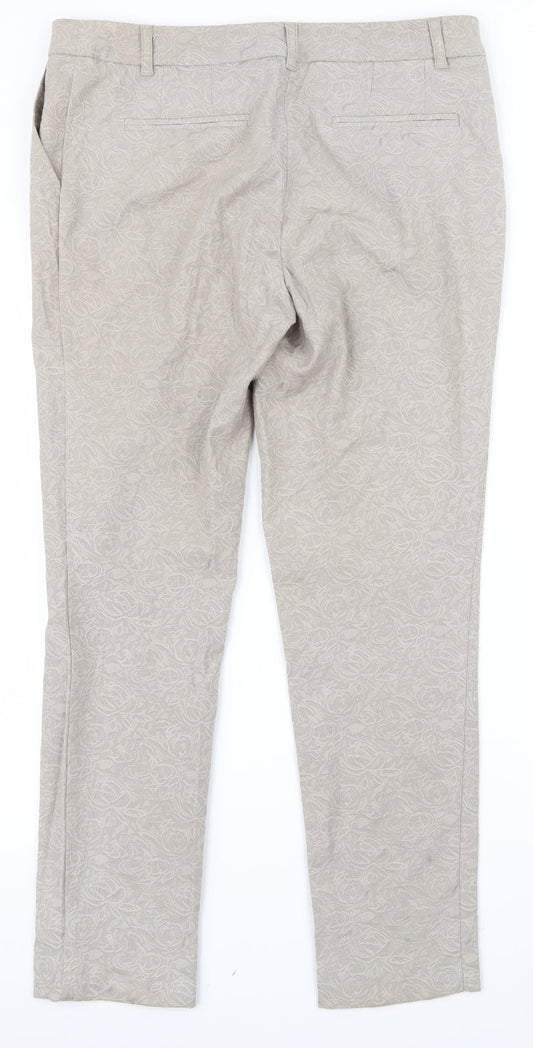 Womens UK Size 10 NEXT Regular Fit  Beige Trousers