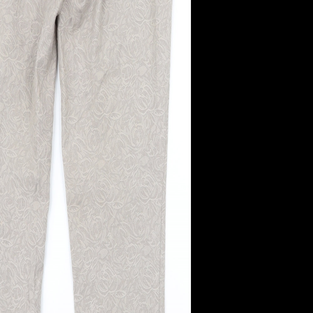 Womens UK Size 10 NEXT Regular Fit  Beige Trousers