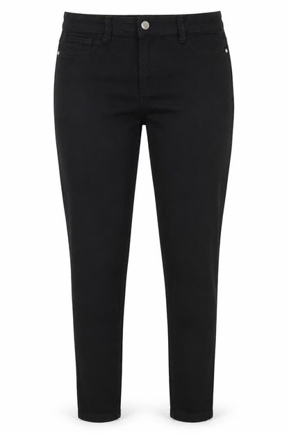 Womens UK Size 12 Preworn Regular Fit  Black Trousers