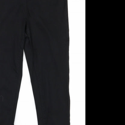 Womens UK Size 12 Preworn Regular Fit  Black Trousers