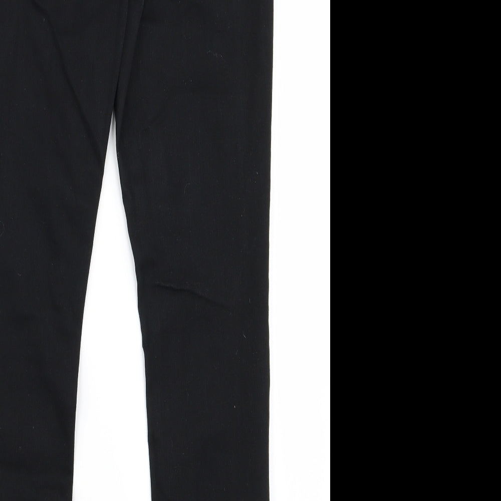 Womens UK Size 12 Preworn Regular Fit  Black Trousers