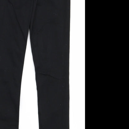Womens UK Size 12 Preworn Regular Fit  Black Trousers