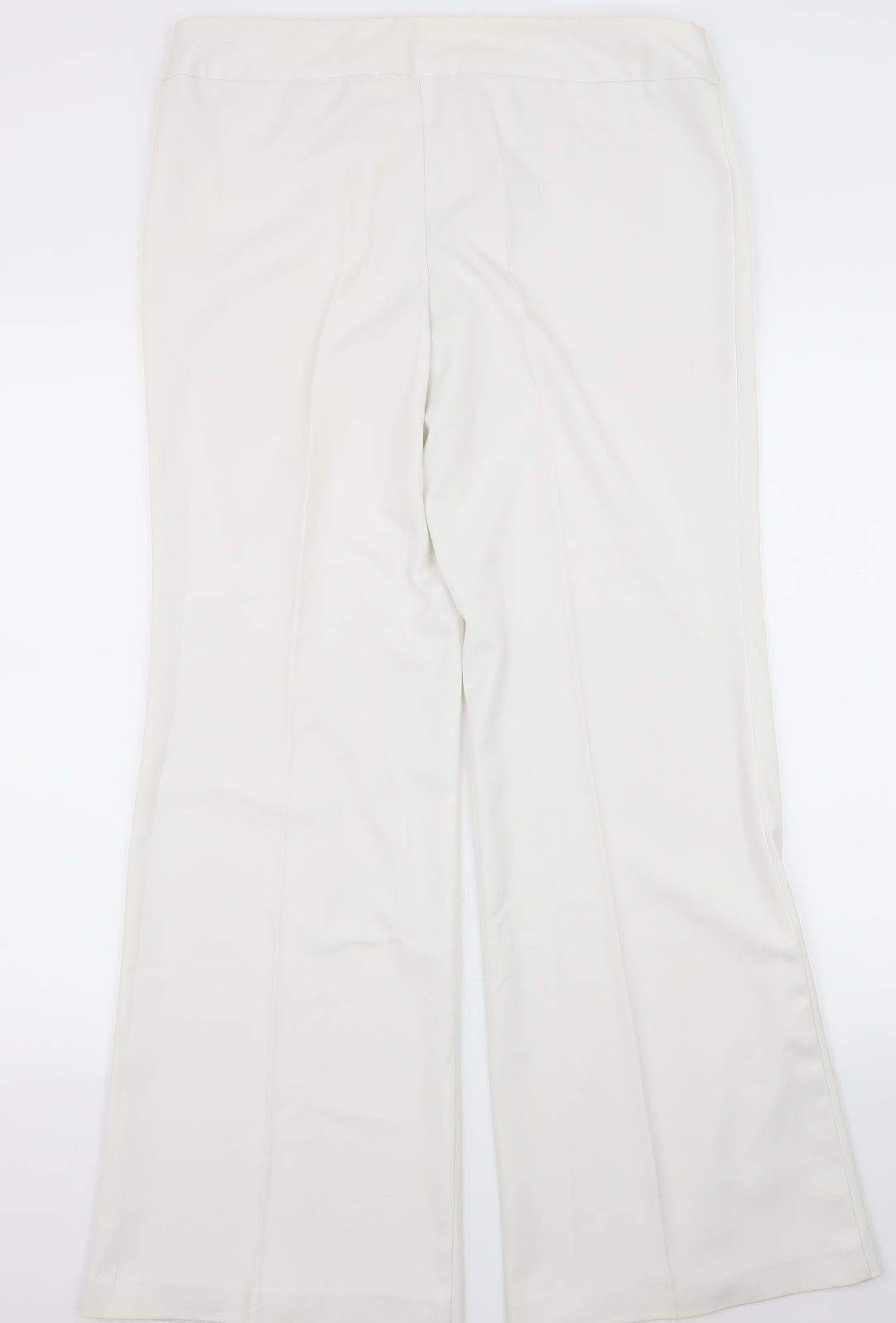 elam Womens White   Trousers  Size 14 L30 in