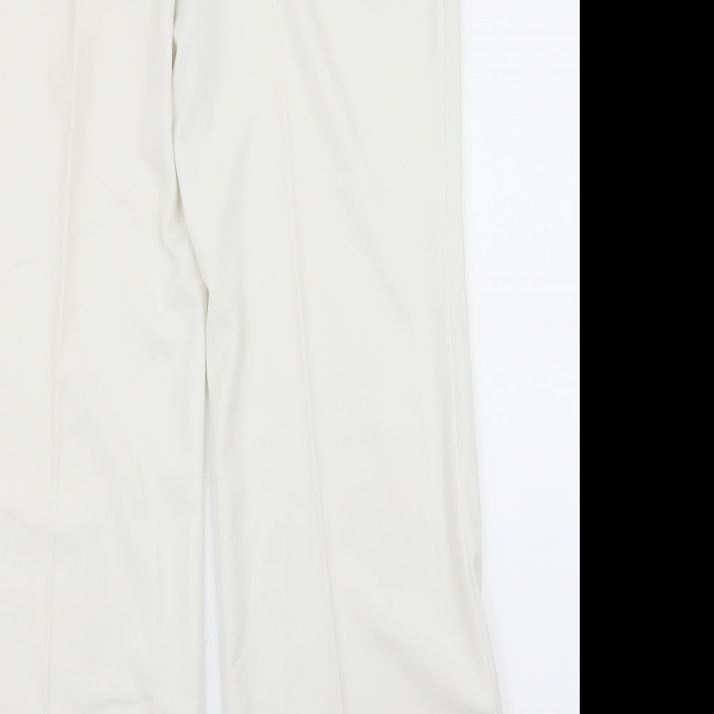 elam Womens White   Trousers  Size 14 L30 in